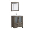 thumbnail image 6 of Vanity Art 30" Single Sink Freestanding Bathroom Vanity Set with Ceramic Top and Mirror, 6 of 9