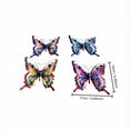 thumbnail image 3 of Metal Butterfly Wall Art Decor 4 Pack, Colorful Hanging Butterfly Sculpture for Indoor Outdoor Garden Yard Patio Fence, Gift for Mom Friend A, 3 of 6