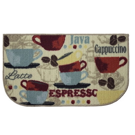 - Structures Coffee Printed Textured Loop Kitchen Accent Rug