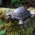 thumbnail image 2 of Esschert Design Cast Iron Decorative Turtle, Large, Antique Brown, 2 of 3