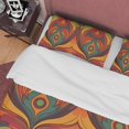thumbnail image 2 of Juego de cama retro geométrico europeo, funda nórdica con estampado vintage, edredón rústico, 2 of 6