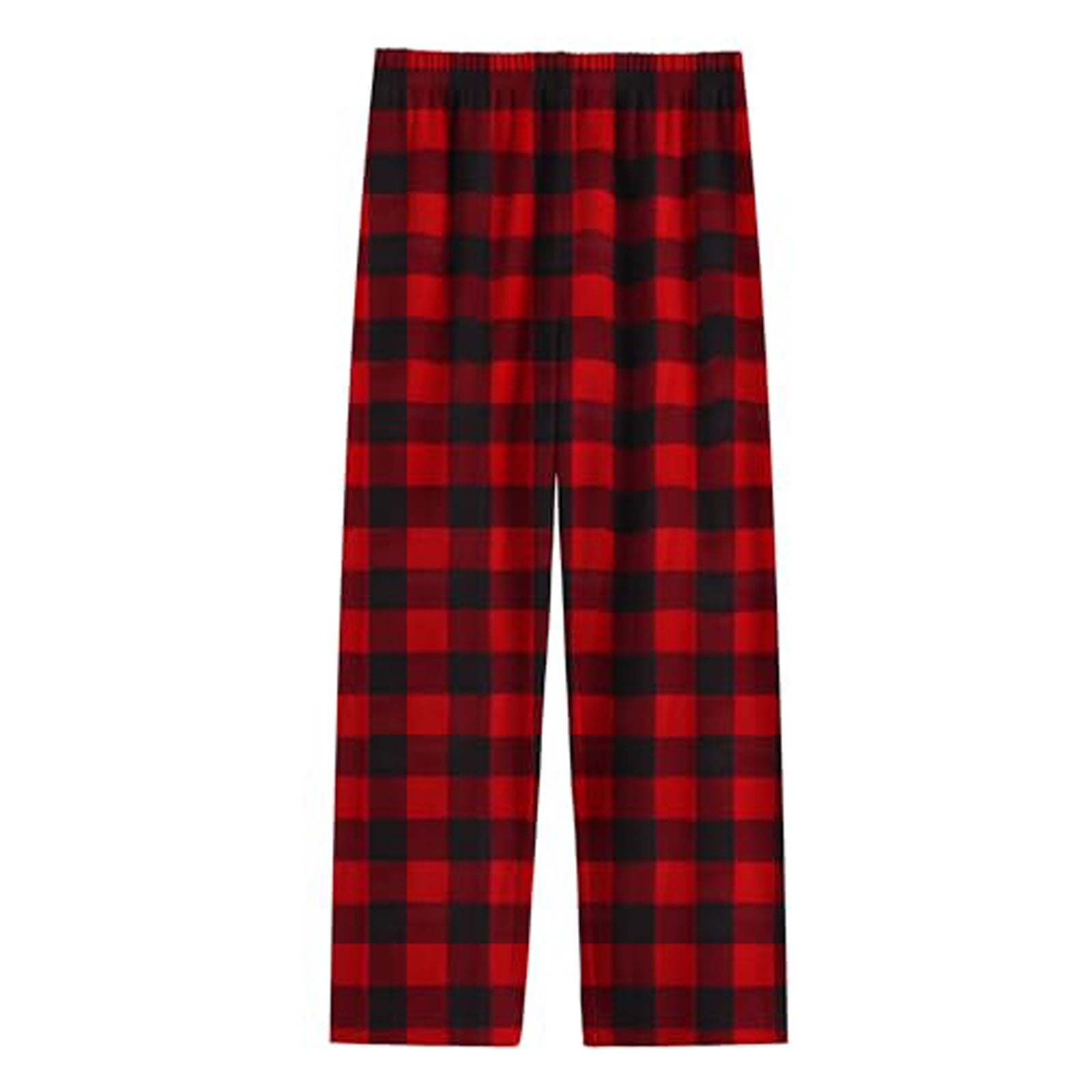 Pantalon Pyjama Fille Carreaux Rouge Noël - Taille Élastique Et Poches - Doux Chaud Confortable - Vêtement Nuit Maison Enfant - 4