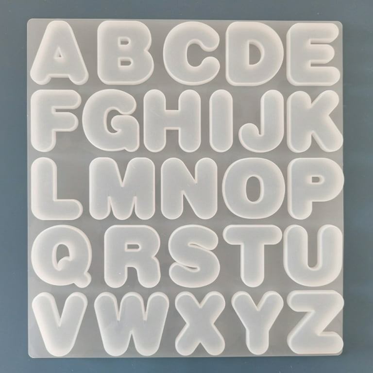 Romantic Swirl Lowercase Alphabet Letters Silicone Mold