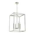 thumbnail image 2 of Hunter - Sunjai 4-light Brushed Nickel, Medium Size Pendant Light, Dimmable, Formal Style, Rectangle Shaped, for Bedrooms, Dining, Living Rooms - 19989, 2 of 6