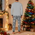 thumbnail image 4 of Christmas Pajamas Men Matching,Long Sleeve Pjs for Winter with Elk Pattern Two Piece Sleepwear Big and Tall Loungewear Comfy Nightwear, 4 of 5