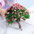 thumbnail image 2 of HEMOTON Artificial Mini Trees Plants for Miniature Garden Landscaping Decor 1 Set Simulation Plastic Tree Decoration for House Model Hibiscus Tree, 2 of 6