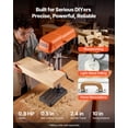 thumbnail image 2 of VEVOR 10-Inch Benchtop Drill Press, 5 Amp, 0.8 HP 600W Bench Drill Press, 530-3140 RPM Variable Speed, 0-45° Tilting Worktable, with Laser and LED Work Light, Tabletop Drilling Machine, for Wood Metal, 2 of 9