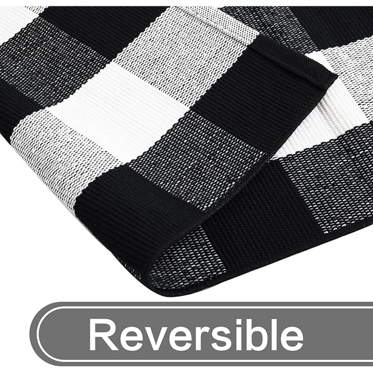 Sanmadrola Buffalo Plaid Cotton Doormat, 27.5x43" photo 2