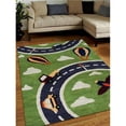 thumbnail image 1 of Rugsotic Carpets USK03007T0013A4 4 x 6 ft. Hand Tufted Woolen Kids Area Rug - Green, 1 of 1