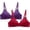 Purple, variant on Herrnalise 2pcs New Activewear Women's Comfort Devotion Underwire Bra, Full Coverage Convertible T-Shirt Bra