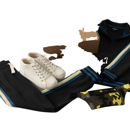 

KIDPIK Boys Ready Set Go Track Jacket And Jogger Graphic Tee Sneaker And Beltbag Outfit Set 5-Piece Size: 2 - 16