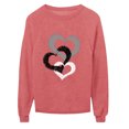 thumbnail image 4 of JGTDBPO Valentines Day Sweaters For Women Fashion Love Heart Grahic Printed Loose Long Sleeve Blouse Round Neck Casual Pullover Tops Sweatershirt, 4 of 7