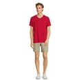 thumbnail image 2 of George Men’s & Big Men’s V-Neck Textured Short Sleeve Tee, Sizes S-3XL, 2 of 5