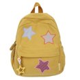 thumbnail image 1 of 8008 Mochila Escolar Gran Capacidad Con Cinco Puntas Pana (amarillo), 1 of 9