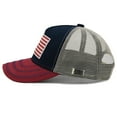 thumbnail image 4 of Waldeal Boys' American Flag Hat, Adjustable Mesh Baseball Hats USA Flags Trucker Cap for Toddler Red, 4 of 7