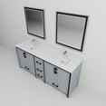 thumbnail image 6 of Ziva 80 in W Dark Grey Double Vanity, Cultured Marble Top, Faucet Set and 30 in Mirrors, 6 of 7