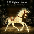thumbnail image 4 of 42" Pre-Lit Outdoor Horse Christmas Decor with 160 Warm White Twinkling LED Lights, 4 of 6
