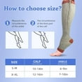 thumbnail image 2 of Unisex 15-20 mmHg Graduated Compression Socks with Zipper Closure - Open Toe Design, Breathable Moisture-Wicking Fabric for All-Day Comfort - Grey, Size L/XL (Fits Shoe Sizes 40-46) - Ideal for Long, 2 of 6