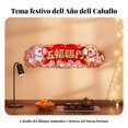thumbnail image 3 of Abbraccia Pareados flocados, zodiaco Caballo 2026, rojo y dorado, decoración de puerta para el hogar, 3 of 6