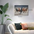 thumbnail image 2 of Daiia Running Horses Print Canvas Decorative Picture – 30x40in Artistic Wall Art, Ready-to-Hang Canvas Print for Living Room（Horizontal）, 2 of 6