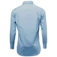 thumbnail image 3 of Men's Slim Fit Button Up Long Sleeve Solid Dress Shirt - Light Blue - L (16-16.5) 34/35 sleeve, 3 of 5