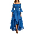 long sleeve lace evening dress Black Gown semi-formal dress Size:us 20w **Postpartum Body Changes: What's