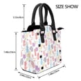 thumbnail image 2 of Lsque Pikmin Pattern Leather Rivet Shoulder Bag – Elegant Genuine Leather & Microfiber PU Crossbody with Detachable Adjustable Strap, 2 of 5