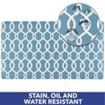 thumbnail image 4 of SoHome Cozy Living Kochi Lattice Anti-Fatigue Kitchen Mat, Teal Blue/White, 17.5"x30", 4 of 7