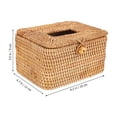 thumbnail image 2 of OULII Caja De Papel Duradera De Ratán Para Hogar Con Y Estilo Moderno, 2 of 6