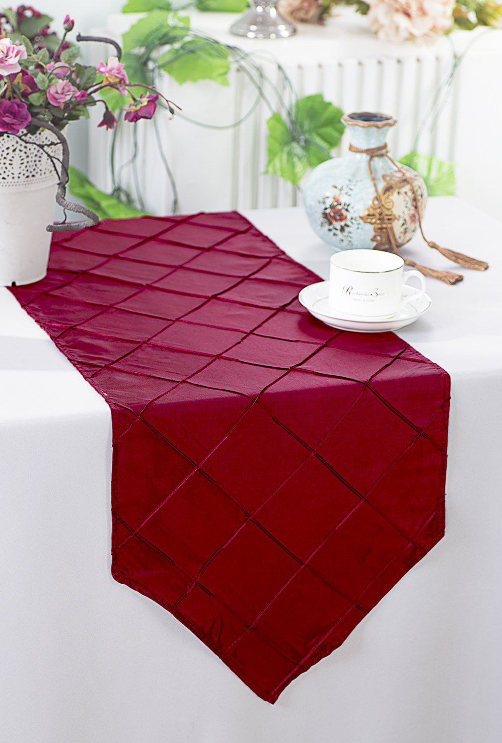 Brocade Table Runner Wedding Banquet Party Tabletop Decoration Runner Tablecloth 
