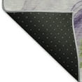 thumbnail image 5 of Addison Rugs Mayfield Premium Machine Washable Transitional Abstract Purple Runner Rug, 2'3" X 7'6" Machine Washable Transitional Abstract Purple Oversized Sherpa Throw Blanket, 5 of 6