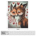 thumbnail image 4 of Orinice Cute Fox Blanket Gifts for Kids Just a GILR Who Loves Foxes Cartoon Flannel Throw Blankets Soft Comfy Lightweight for Home Decor Couch Bed Sofa  50x60in, 4 of 6