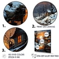 thumbnail image 3 of Designart "Topaz-Hued Twilight Over The Industrial Landscape I" Factories Wall Decor, 3 of 7
