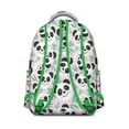 thumbnail image 3 of Panda Themed Travel Backpack - Durable School Bookbag for College, Large Capacity Water-Resistant Design, Comfortable for Commuting, 3 of 6