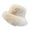 Khaki, variant on sunsanly Women Winter Bucket Hat Fuzzy Plush Thickened Windproof Heat Retention Solid Color Dome Faux Fur Fisherman Hat Outdoor Cap