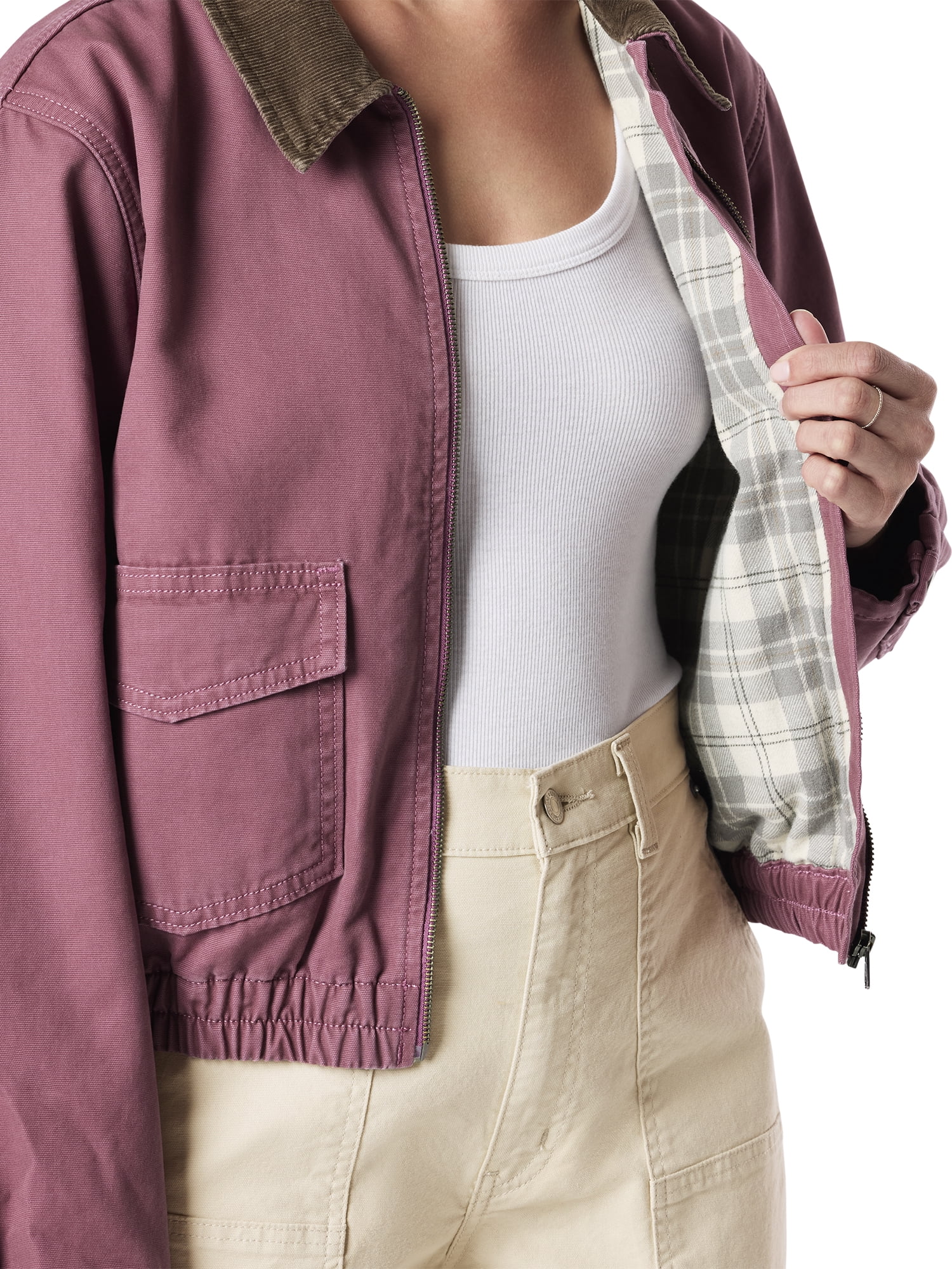 Levi Strauss Signature Women's Vintage Zip Cinch Lined Jacket