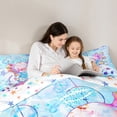 thumbnail image 5 of Castle Fairy Cartoon Axolotl Twin Comforter Sets,Sport Soccer Salamander Bedding Set, 5 of 8