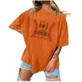 thumbnail image 1 of EQWLJWE Hauts pour Femmes Hauts Summer pour Femmes Pull à Manches Courtes Imprimé Casual Fashion pour Femmes, 1 of 7