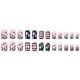 thumbnail image 5 of Uñas postizas con diseño de bandera del Día de la Independencia, 24 unidades, para usar en uñas postizas, 5 of 5
