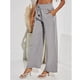 thumbnail image 1 of Pantalones casuales de cintura alta, pantalones de pierna ancha para mujer, pantalones holgados con cordón, pantalones de playa con cintura elástica, rendimiento de alta gama, 1 of 6