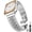 Sliver, variant on ZYX Heavy Duty Stainless Steel Band for Apple Watch, 5-Row Metal Link Bracelet with Butterfly Clasp, SliverGold, 38mm/40mm/41mm/42mm(series 10 11)