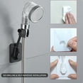thumbnail image 4 of Soporte de cabezal de ducha giratorio de 360 ° Soporte de brazo de ducha autoadhesivo ajustable Sopo Tomshoo  Blanco, 4 of 7