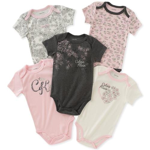 Calvin Klein Calvin Klein Baby Girls 09 Months Floral 5Pack