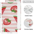 thumbnail image 2 of Dreamtimes Strawberry Soft Hand Towels 2-Piece Absorbent Bath Towel Decorative Fingertip Towels for Bathroom Gym Spa Hotel Beach Swimming Pool,14.4" x 28.3", 2 of 7