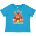 thumbnail image 3 of Inktastic My First Thanksgiving with Football Turkey Boys or Girls Baby T-Shirt, 3 of 5