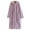 Purple, variant on Women's Loose Hooded Robe - Thick Plush Coral - Long Sleeve Bathrobe with Pockets, Warm for Autumn/Winter, Two Sizes