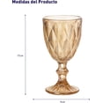 thumbnail image 2 of Juego de 6 Copas de Vidrio de Vidrio 240 ml, Ambar, 2 of 5