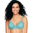 thumbnail image 1 of Hanes Ultimate® ComfortBlend® T-Shirt Natural Lift Underwire Bra Amazing Aqua Heather Stripe 34C Women's, 1 of 1