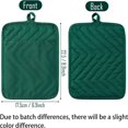 thumbnail image 2 of KEINXS 5Pcs Pot Holders for Kitchen Heat Resistant Pink Cotton Potholder Multipurpose Hot Pads Machine Washable Oven Mitt with Hanging Loop Pocket Potholder for Daily Baking Cooking Grill, 2 of 6