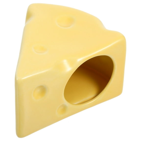 WHAMVOX Ceramic Hamster Hideout House in Yellow for Pet Use with Smooth Surface Cooler Than Others 3.5